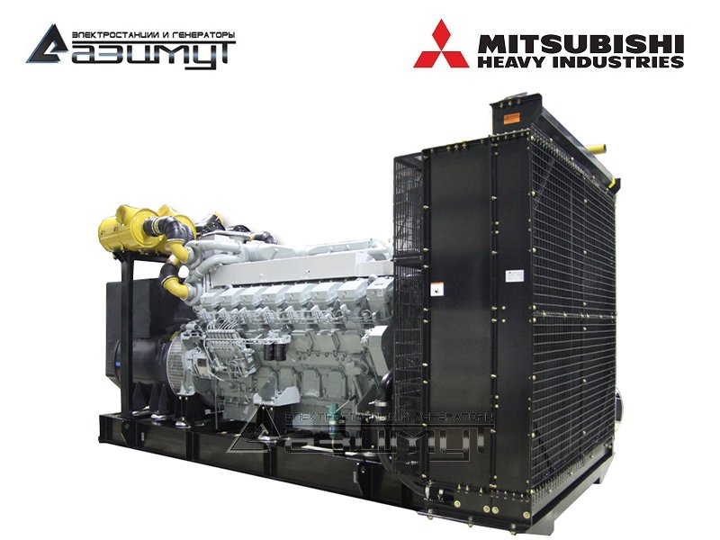 Дизельная электростанция 1400 кВт Mitsubishi-SME АД-1400С-Т400-2РМ8C с АВР