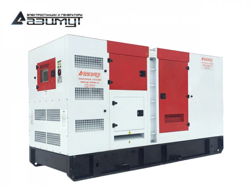Дизельный генератор АД-300С-Т400-1РКМ160 Shangyan мощностью 300 кВт в кожухе