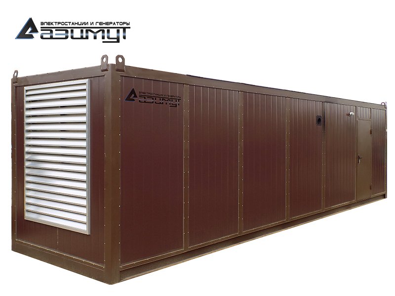 Дизельный генератор АД-900С-Т400-2РНМ5 SDEC мощностью 900 кВт (380 В) в контейнере с АВР