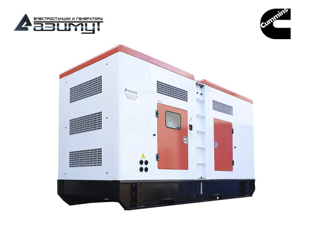 Дизельный генератор АД-500С-Т400-1РМ15C Cummins (Китай) в шумозащитном кожухе мощностью 500 кВт
