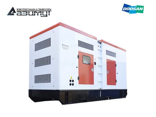 Дизель генератор 550 кВт Doosan в кожухе, дизельная электростанция ДГУ 550 кВт АД-550С-Т400-1РКМ15 ДГУ Дусан