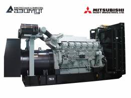 Дизельный генератор АД-1100С-Т400-1РМ8C Mitsubishi-SME мощностью 1100 кВт