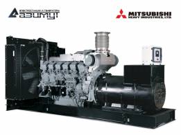 Дизельный генератор АД-1200С-Т400-1РМ8C Mitsubishi-SME мощностью 1200 кВт