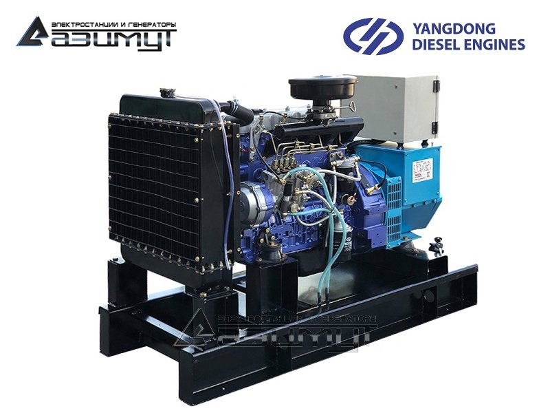 Однофазный дизель генератор 10 кВт Yangdong АД-10С-230-1РМ55