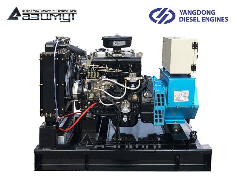 1-фазная дизельная электростанция 10 кВт Yangdong АД-10С-230-2РМ55 с автозапуском (АВР)