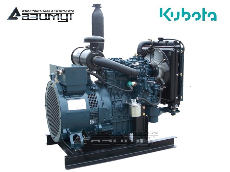 Однофазный дизель генератор 10 кВт Kubota АД-10С-230-1РМ29