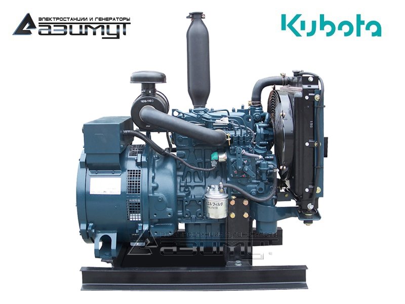 Трехфазный дизельный генератор 10 кВт Kubota АД-10С-Т400-2РМ29 с автозапуском (АВР)