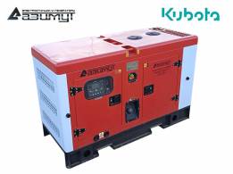 Дизельный генератор 10 кВт Kubota в шумозащитном кожухе АД-10С-Т400-1РКМ29