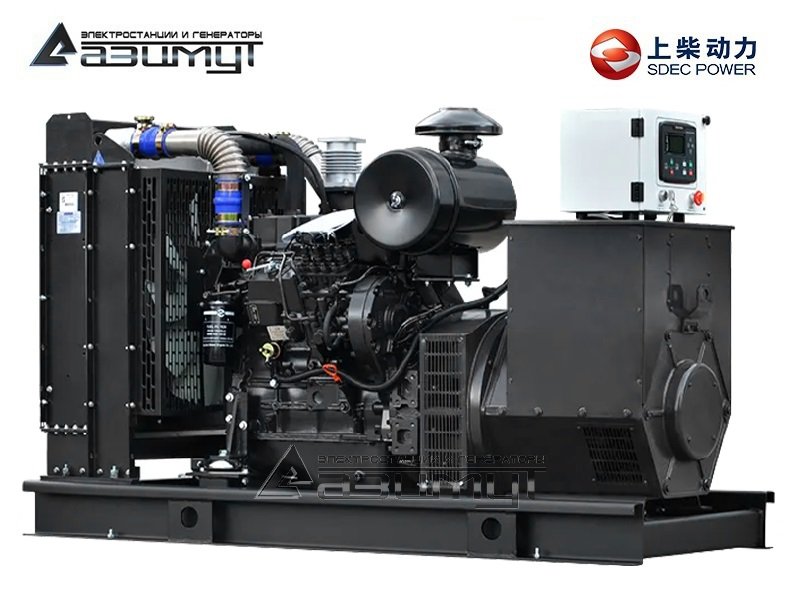 Дизельный генератор АД-100С-Т400-1РМ5 SDEC мощностью 100 кВт (380 В) открытого исполнения