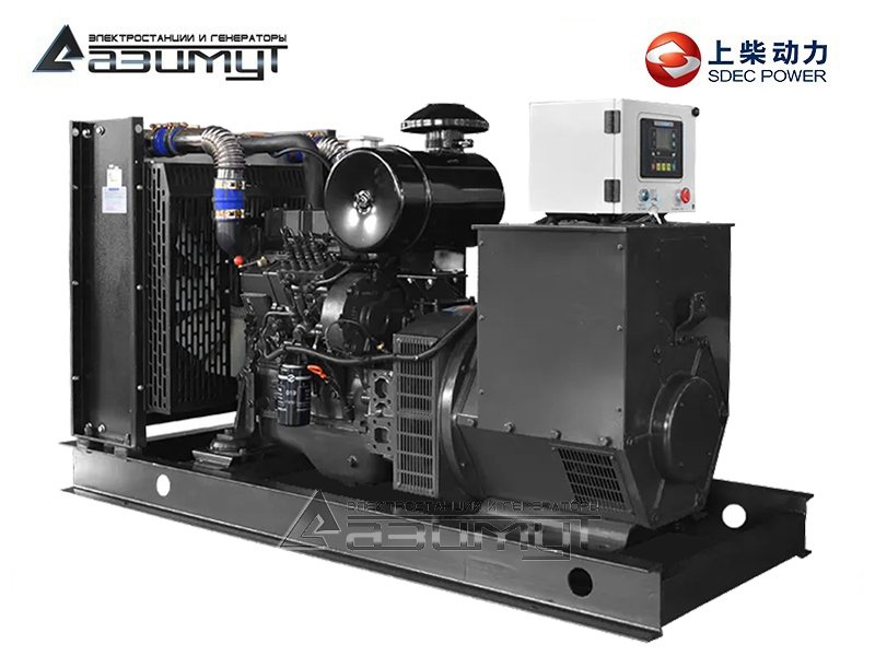 Дизельный генератор АД-100С-Т400-2РМ5 SDEC мощностью 100 кВт (380 В) открытого исполнения с автозапуском (АВР)