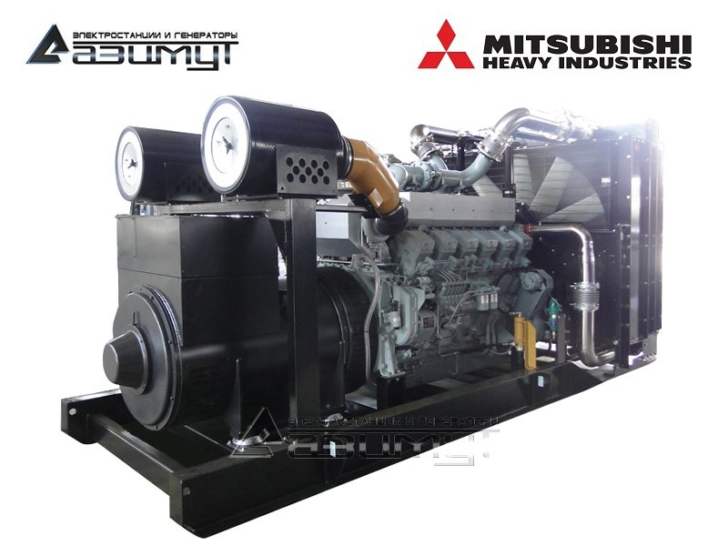 Дизель генератор 1000 кВт Mitsubishi-SME (Китай) АД-1000С-Т400-1РМ8C