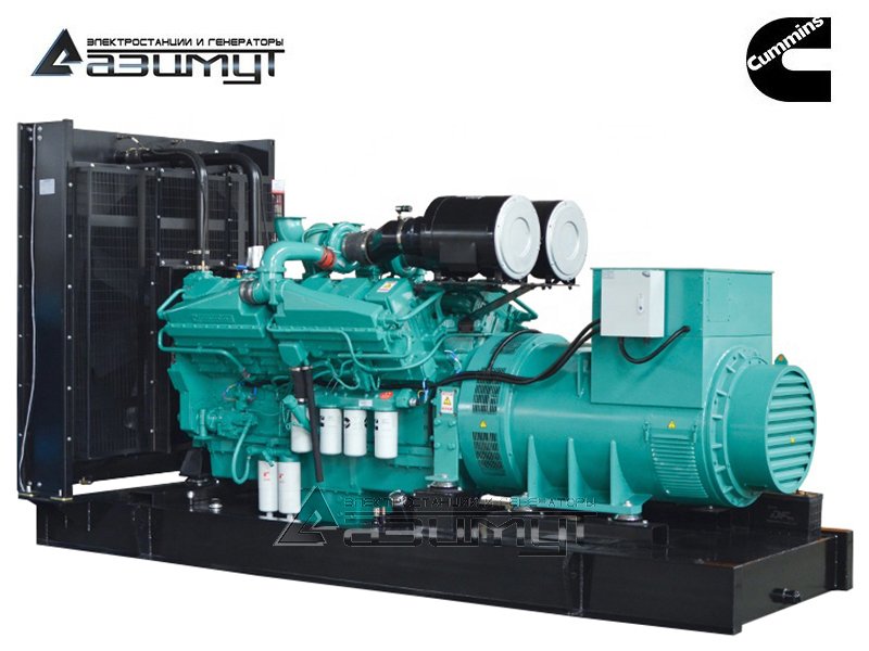 Дизельный генератор 1000 кВт Cummins - CCEC KTA50-G3 (Китай) АД-1000С-Т400-2РМ15 с АВР