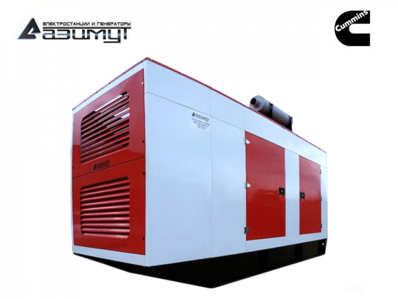 Дизельный генератор 1100 кВт в кожухе Cummins (Индия) АД-1100С-Т400-2РКМ15IN с АВР