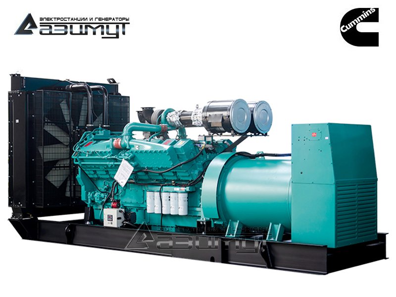Дизельный генератор 1100 кВт Cummins - CCEC (Китай) АД-1100С-Т400-2РМ15 с АВР