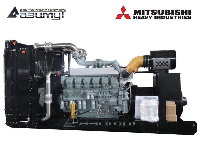 Дизельная электростанция 1100 кВт Mitsubishi-SME (Китай) АД-1100С-Т400-2РМ8C с АВР