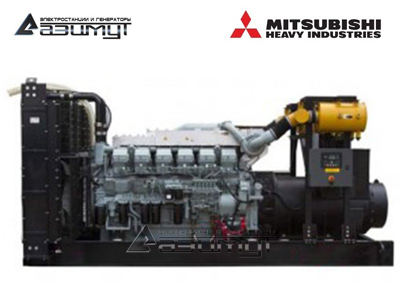 Дизельный генератор 1100 кВт Mitsubishi АД-1100С-Т400-1РМ8