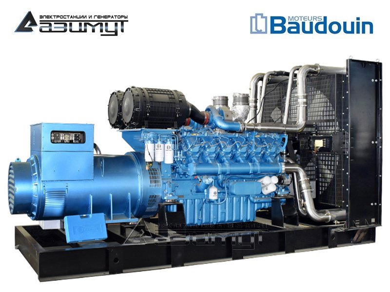 Дизельный генератор 1100 кВт Baudouin Moteurs АД-1100С-Т400-2РМ9 с АВР