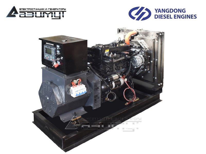 Однофазный дизель генератор 12 кВт Yangdong АД-12С-230-1РМ55