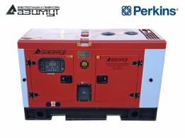 Дизельный генератор 12 кВт Perkins в шумозащитном кожухе с АВР АД-12С-Т400-2РКМ18