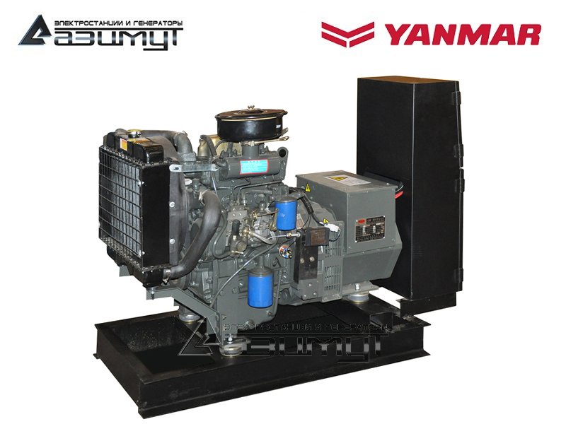 Трехфазный дизельный генератор 12 кВт Yanmar АДА-12-Т400-РЯ2 с автозапуском (АВР)