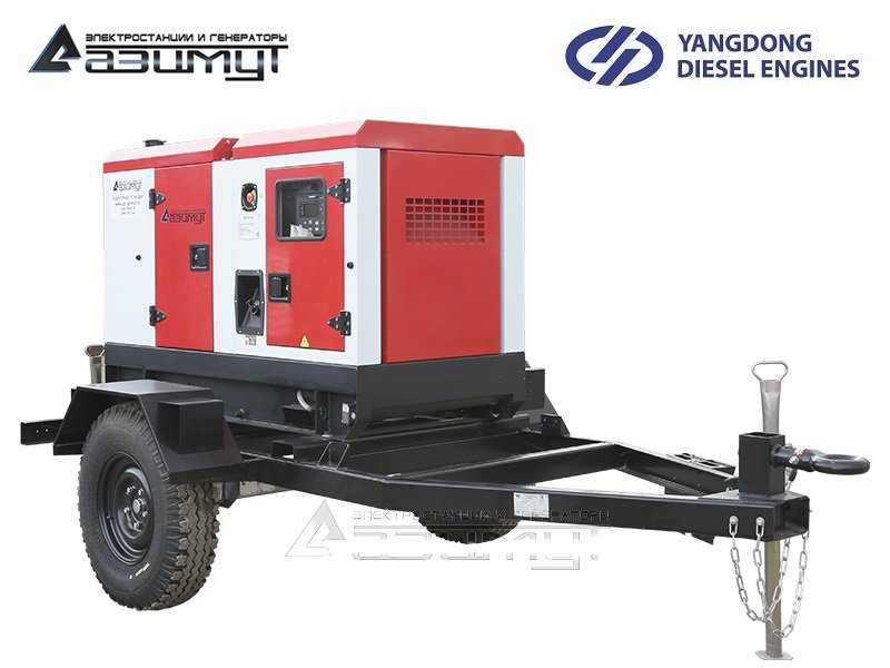 Передвижная дизельная электростанция 12 кВт Yangdong ЭД-12-Т400-2РКМ55 с АВР