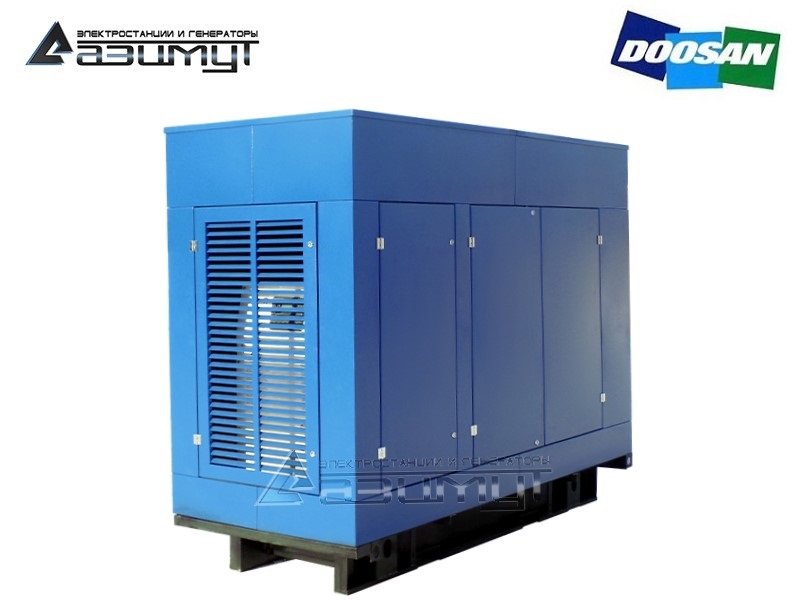 Дизельный генератор 120 кВт Doosan под капотом, АД-120С-Т400-1РПМ17
