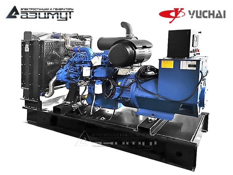Дизельный генератор АД-120С-Т400-1РМ26 Yuchai мощностью 120 кВт открытого исполнения