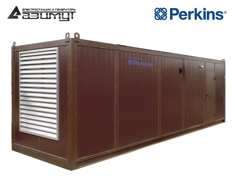 Дизельный генератор АД-1200С-Т400-1РНМ18 Perkins мощностью 1200 кВт в контейнере