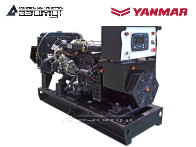 Трехфазный дизельный генератор 14 кВт Yanmar АДС-14-Т400-РЯ2 с автозапуском (АВР)