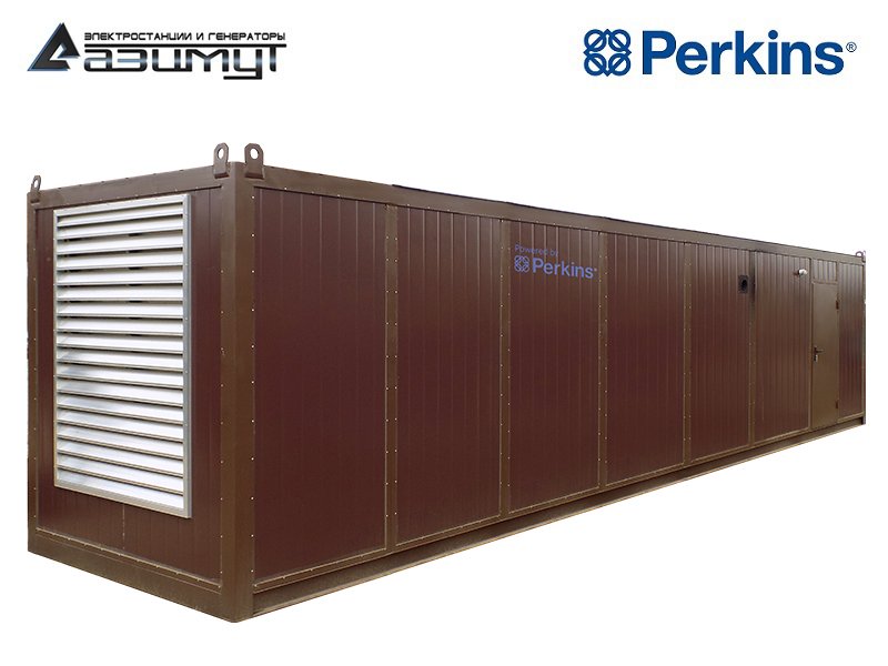 Дизельный генератор АД-1360С-Т400-1РНМ18 Perkins - Индия мощностью 1360 кВт в контейнере
