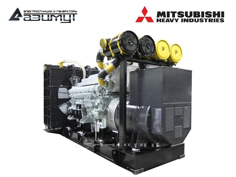 Дизельная электростанция 1400 кВт Mitsubishi АД-1400С-Т400-2РМ8 с АВР