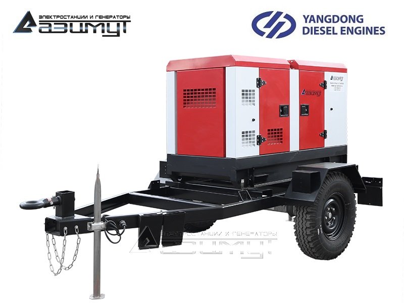 Передвижная дизельная электростанция 15 кВт Yangdong ЭД-15-Т400-2РКМ55 с АВР