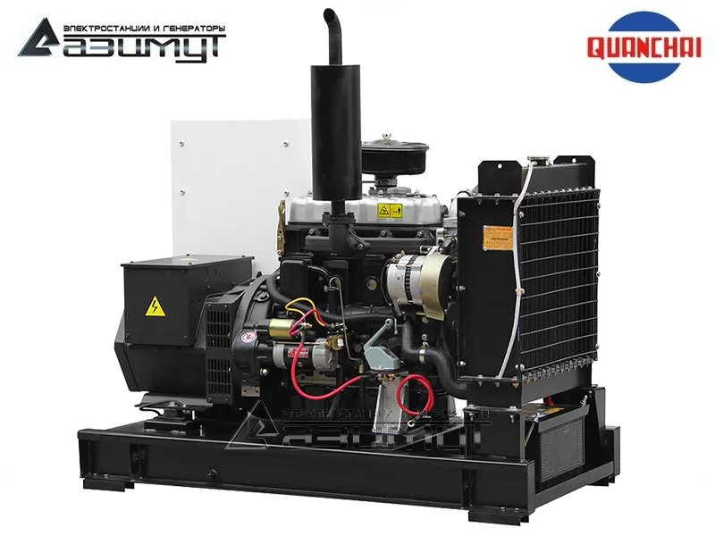 Дизельный генератор АД-15С-230-1РМ50 SDEC мощностью 15 кВт (220 В) открытого исполнения