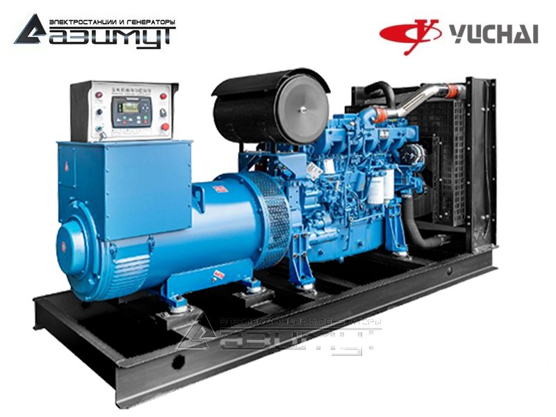 Дизельный генератор АД-150С-Т400-1РМ26 Yuchai мощностью 150 кВт открытого исполнения
