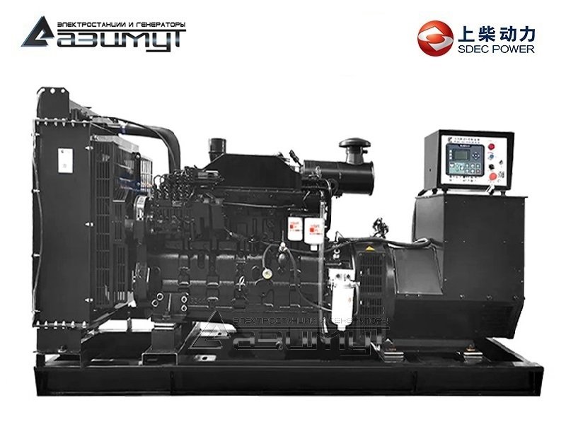 Дизельный генератор АД-150С-Т400-2РМ5 SDEC мощностью 150 кВт (380 В) открытого исполнения с автозапуском (АВР)