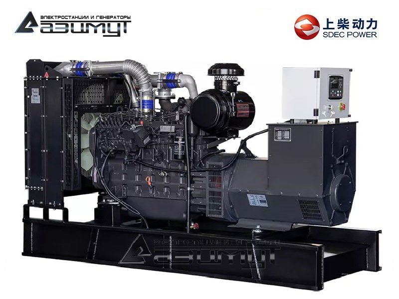 Дизельный генератор АД-160С-Т400-2РМ5 SDEC мощностью 160 кВт (380 В) открытого исполнения с автозапуском (АВР)