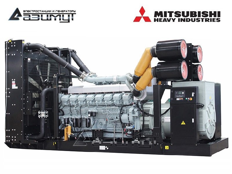 Дизель генератор 1600 кВт Mitsubishi-SME АД-1600С-Т400-1РМ8C