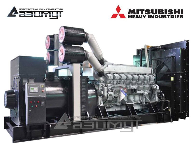 Дизельная электростанция 1800 кВт Mitsubishi АД-1800С-Т400-2РМ8 с АВР