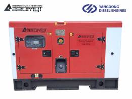 Дизельный генератор 20 кВт Yangdong в шумозащитном кожухе АД-20С-Т400-1РКМ5