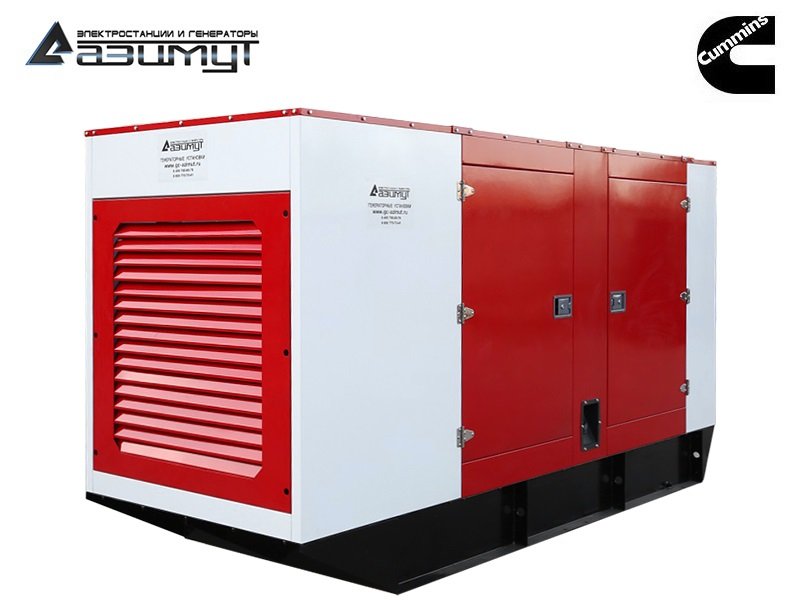 Дизель генератор 200 кВт Cummins (Индия) в кожухе, АД-200С-Т400-1РКМ15IN