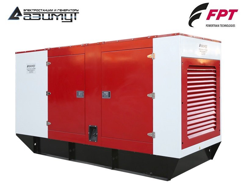 Дизельный генератор 200 кВт FPT (Iveco) в кожухе, АД-200С-Т400-1РКМ20