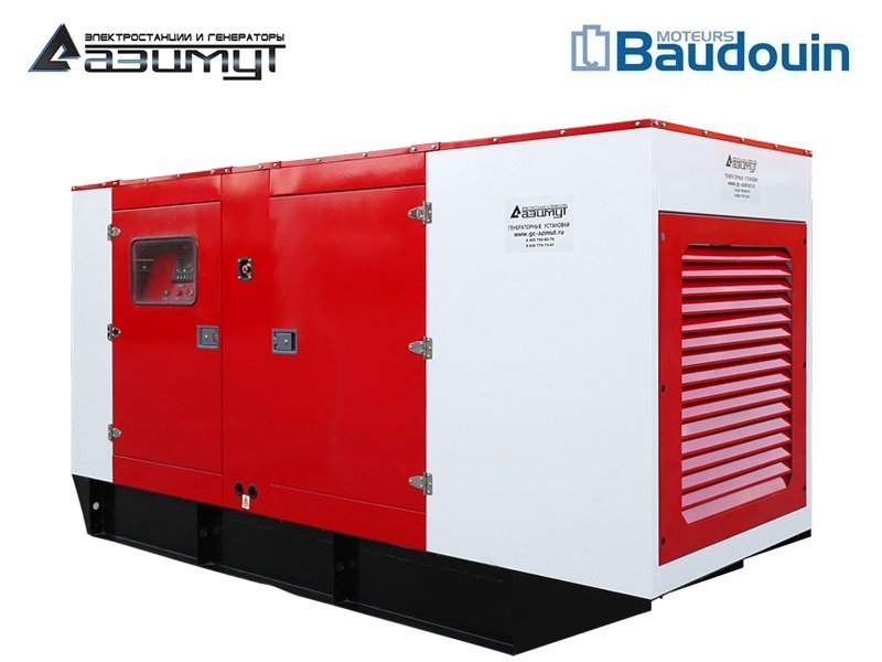 Дизельный генератор 200 кВт Baudouin Moteurs в кожухе, АД-200С-Т400-1РКМ9