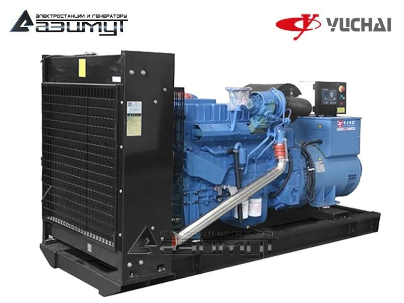 Дизельный генератор АД-200С-Т400-2РМ26 Yuchai мощностью 200 кВт открытого исполнения с автозапуском (АВР)