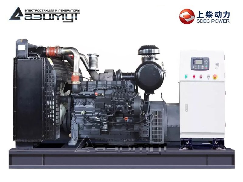 Дизельный генератор АД-200С-Т400-1РМ5 SDEC мощностью 200 кВт (380 В) открытого исполнения
