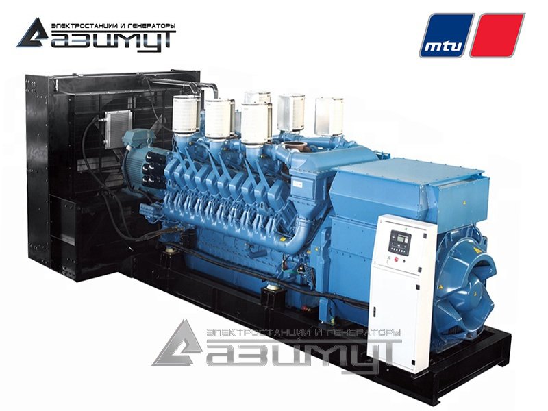 Дизель генератор 2000 кВт (2 МВт) MTU, модель АД-2000С-Т400-1РМ27