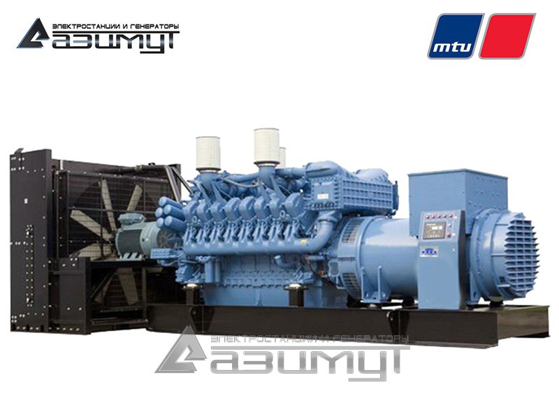 Дизель генератор 2000 кВт (2 МВт) MTU, модель АД-2000С-Т400-2РМ27 c АВР