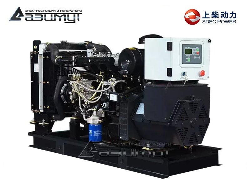 Дизельный генератор АД-25С-Т400-1РМ50 SDEC мощностью 25 кВт (380 В) открытого исполнения
