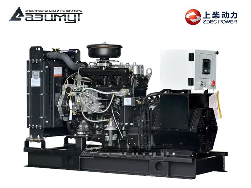 Дизельный генератор АД-25С-Т400-2РМ50 SDEC мощностью 25 кВт (380 В) открытого исполнения с автозапуском (АВР)
