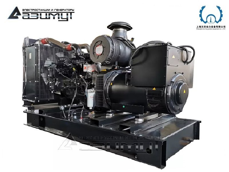 Дизельный генератор АД-250С-Т400-1РМ13 Woling мощностью 250 кВт открытого исполнения