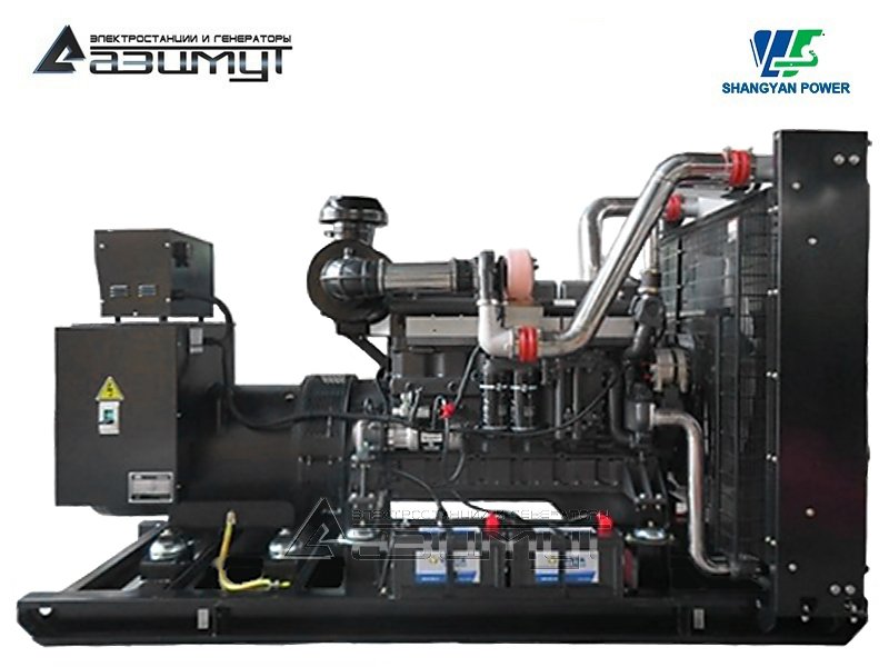 Дизельный генератор АД-250С-Т400-1РМ160 Shangyan мощностью 250 кВт открытого исполнения